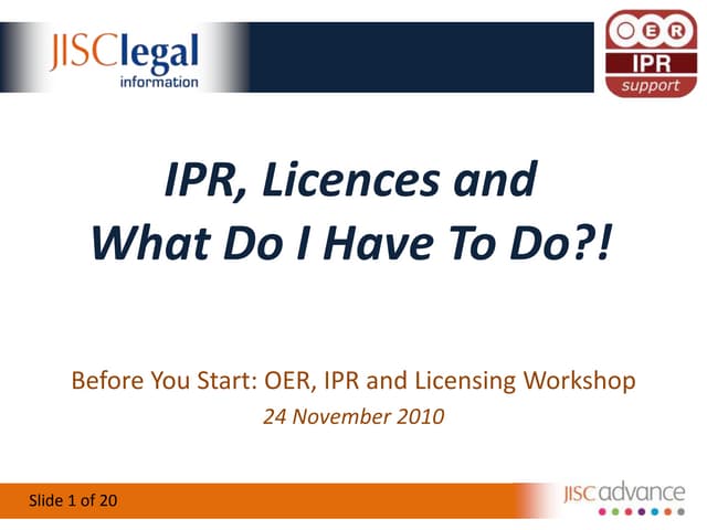 OER IPR Support