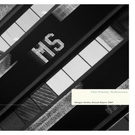 morgan stanley  Annual Reports 2005 