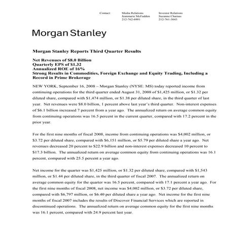 morgan stanley Annual Reports 2000 | PDF