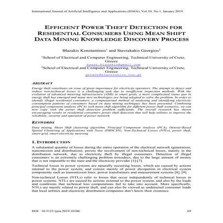 Electricity-theft detection in smart grids based on deep learning | PDF