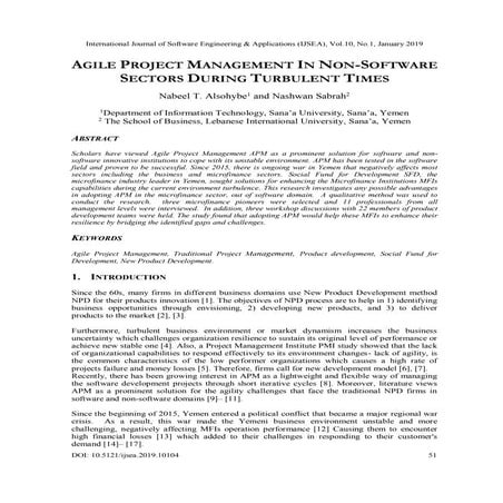 Agile Project Management in Non-Software Sectors During Turbulent Times