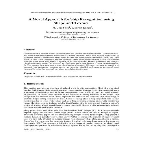 A Novel Approach for Ship Recognition using Shape and Texture 
