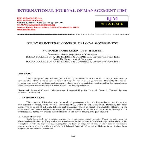 How to Develop an Internal Control Manual | PDF