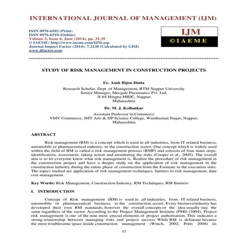 Risk Management in Railway Projects | PDF