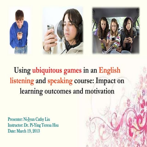 10122603 劉倪均 using ubiquitous games in an english 報告