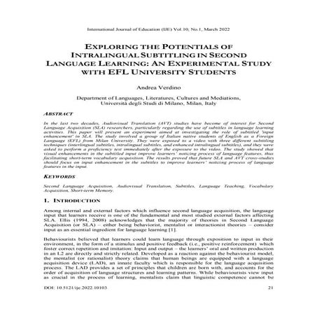 11.language input and second language acquisition | PDF