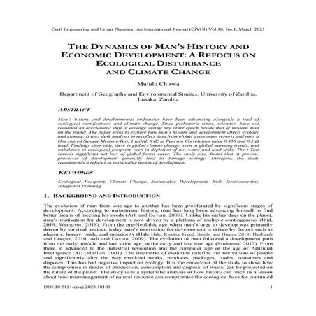 DYNAMICS IN THE HISTORY AND ECONOMIC DEVELOPMENT OF MAN: REFOCUSING ON ...