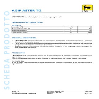 Agip Aster TG - Fornid - Olio da ta...