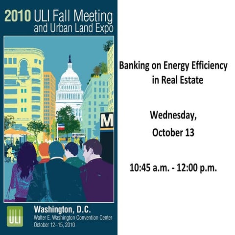 Banking on Energy Efficiency in Real Estate