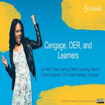 Cengage, OER, and Learners