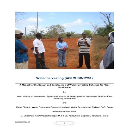 Water Harvesting Structures Manual1