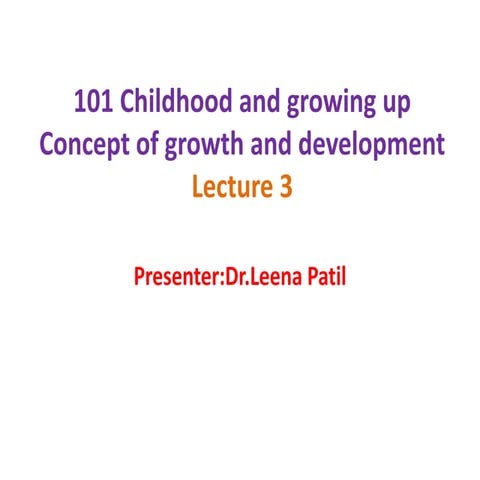 concept of growth and deve