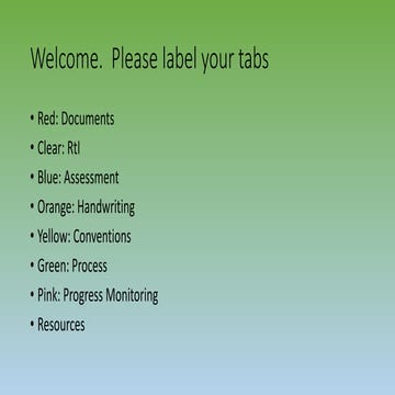 Interventions for struggling Writers New Summer 2014