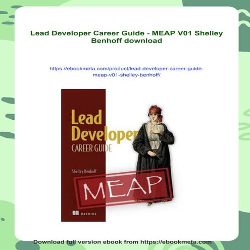 Lead Developer Career Guide - MEAP V01 Shelley Benhoff | PDF