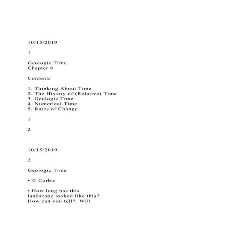 101520191Geologic TimeChapter 8Contents1. .docx