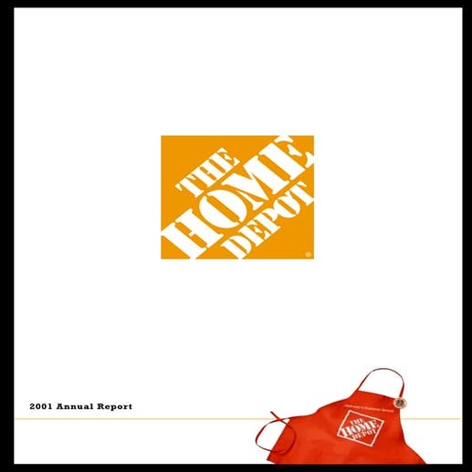 home depot Annual Report 2001 PDF