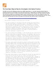 The Home Depot Reports Results of I...