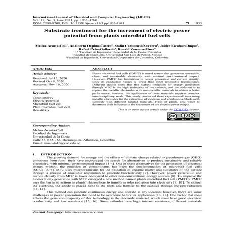 Substrate treatment for the increment of electric power potential from plants...
