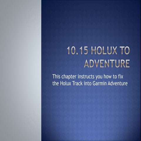 1015 holux to garmin
