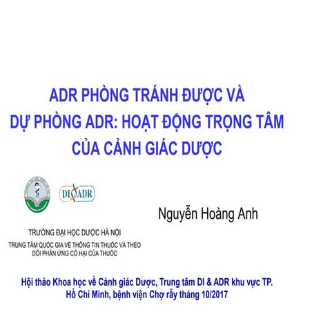 ADR PHÒNG TRÁNH ĐƯỢC VÀ DỰ PHÒNG ADR HOẠT ĐỘNG TRỌNG TÂM CỦA CẢNH GIÁC DƯỢC_10175412052019