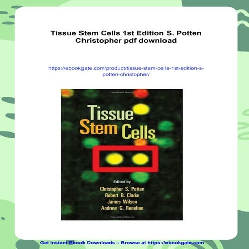 Stem cells niche and therapeutic applications | PPTX