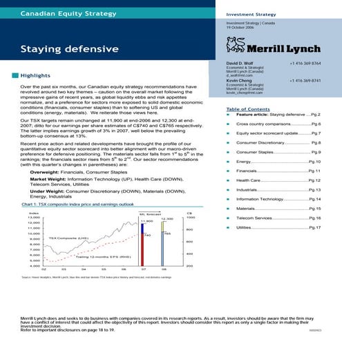 Equity Strategy - Staying Defensive