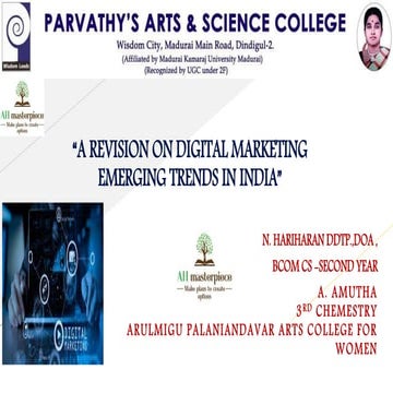 (101) a revision on digital marketing emerging trends  ah authors