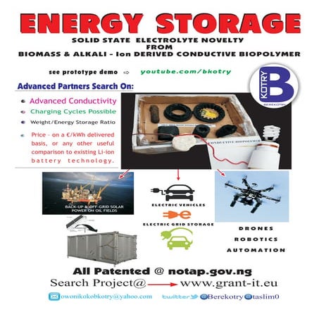 Energy Storage: Solid State Electrolyte Novelty from Biomass & Alkali - Ion Derived Conductive Biopolymer