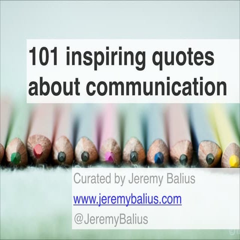 101 inspiring quotes about communication