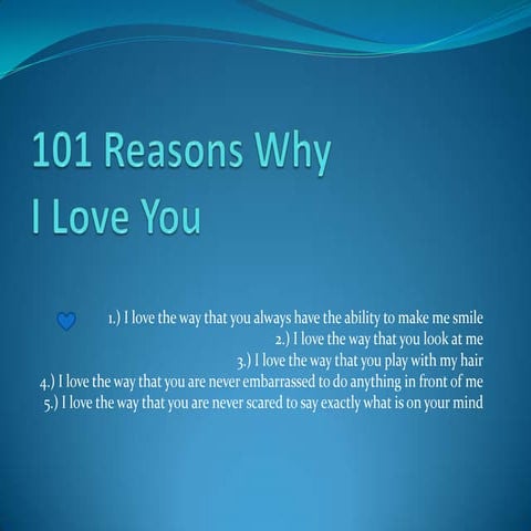 101 reasons