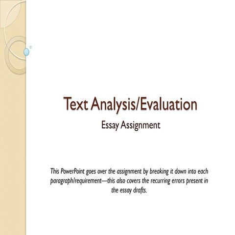 101 - Bolton - Text Analysis/Evaluation Assignment