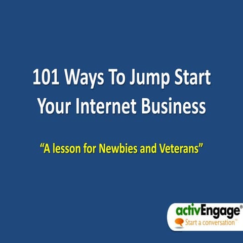 101 Ways To Boost Your Internet Sales