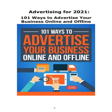 101 ways to advertise your business online and offline | PDF