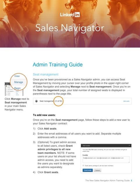The New Sales Navigator: Admin Training Guide