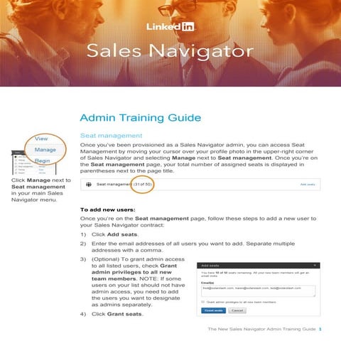 The New Sales Navigator: Admin Training Guide