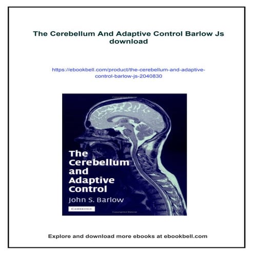 The Cerebellum And Adaptive Control Barlow Js | PDF