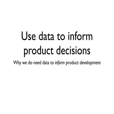 Pivotal Tech Talk - Using data to inform product decisions (22.10.14)