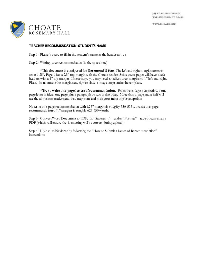 102214 Teacher Recommendation Template1