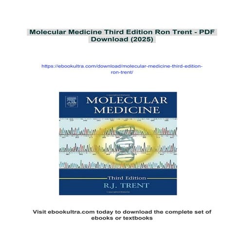 Molecular Medicine Third Edition Ron Trent