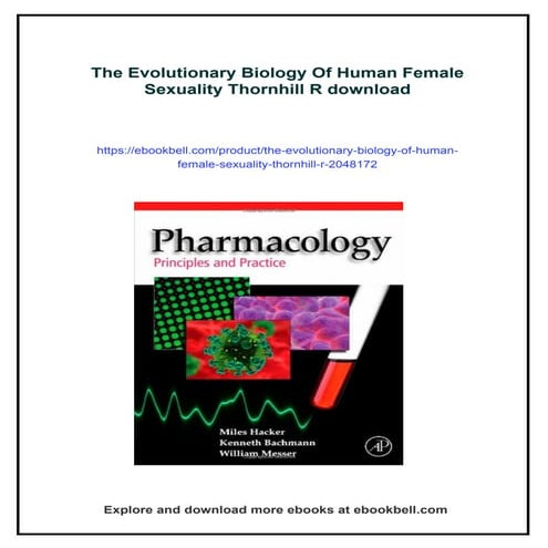 The Evolutionary Biology Of Human Female Sexuality Thornhill R
