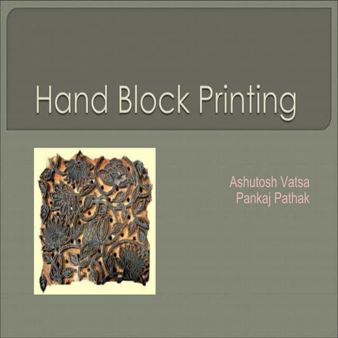 Block Printing