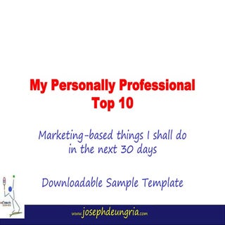 102616 10 things i will do sample