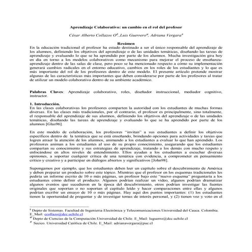 Aprendizaje Colavorativo