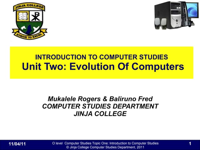 102 Evolution of computers