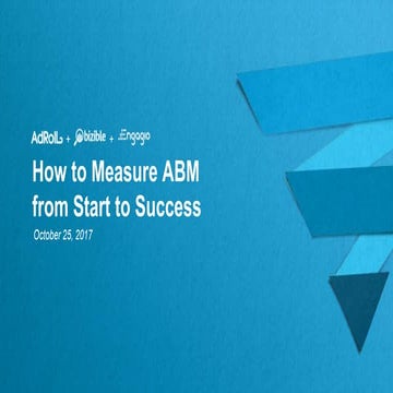How to Measure ABM from Start to Success | Engagio