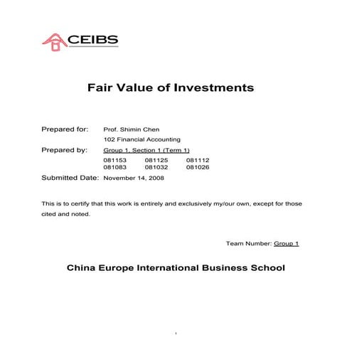 Comprehensive Overview of Asset Definition, Recognition, and Fair Value ...