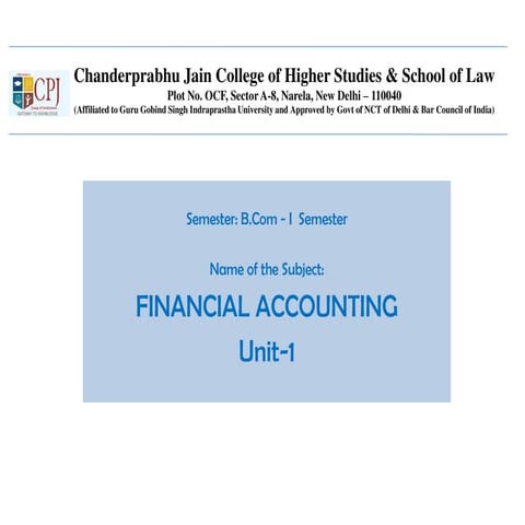 Financial Accounting