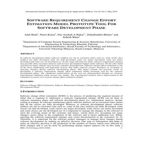 Software Requirement Change Effort Estimation Model Prototype Tool for Softwa...