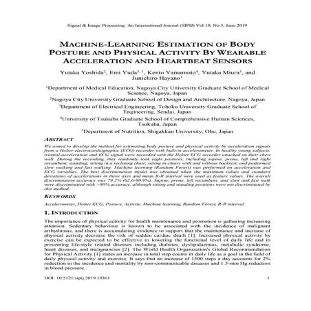 Wearable Accelerometer Optimal Positions for Human Motion Recognition ...