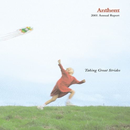 WellPoint 2001annual report